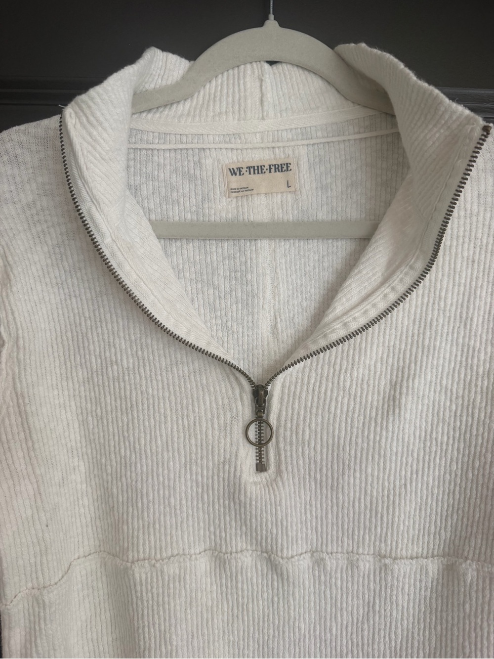 Free People Ribbed Half-Zip Pullover - Picture 5 of 5